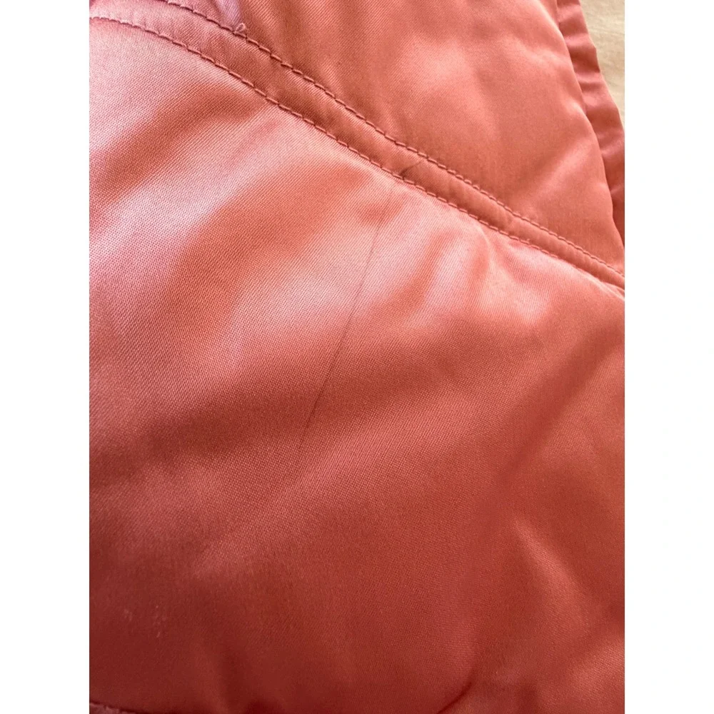 Gap Kids Faux Fur Vest‎ XXL 14-16 Brown Pink Shaggy Zip Up Quilted HOL'07 303592